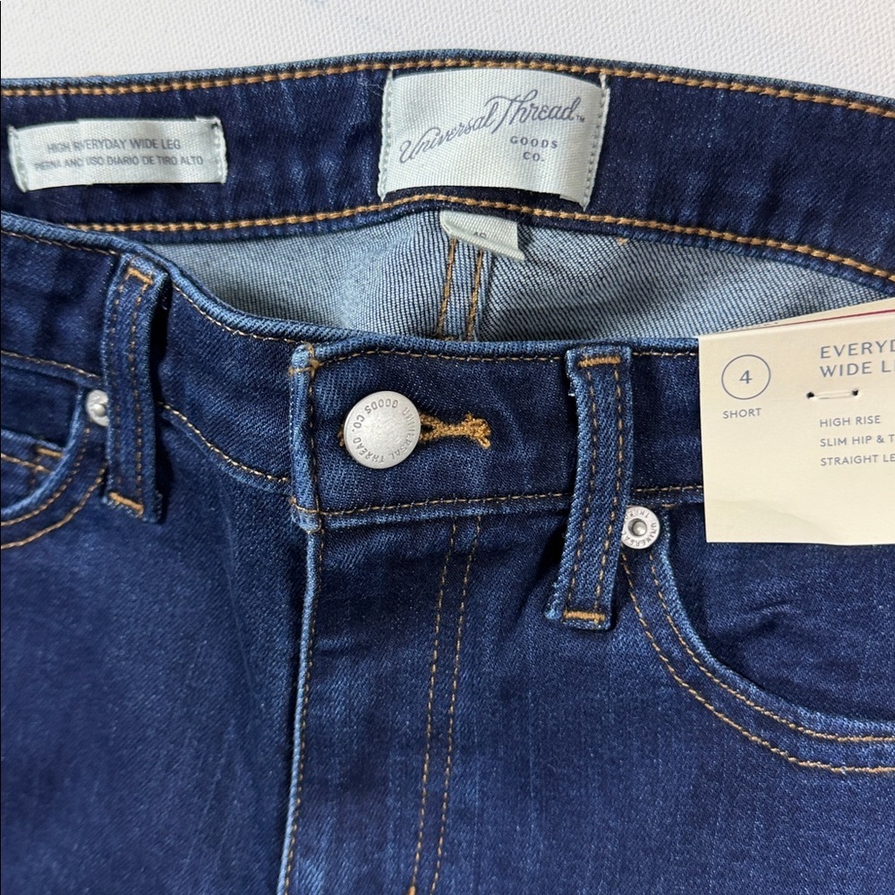 Universal Thread Dark Indigo Wide Leg Jeans - Picture 15 of 15
